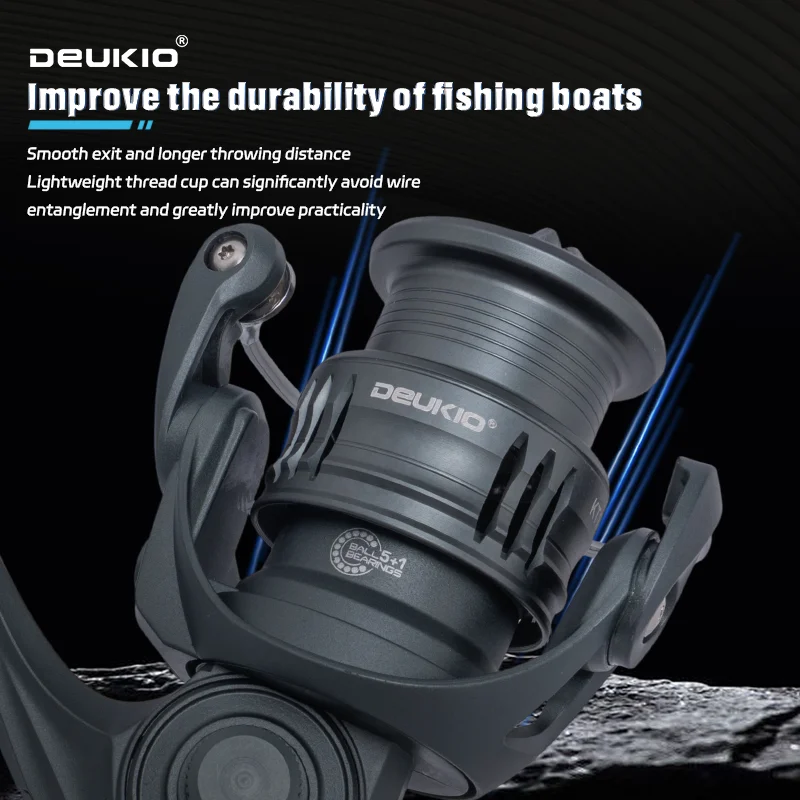DEUKIO Lightweight Spinning Re - Abu Garcia Reel Max ulasan dan harga