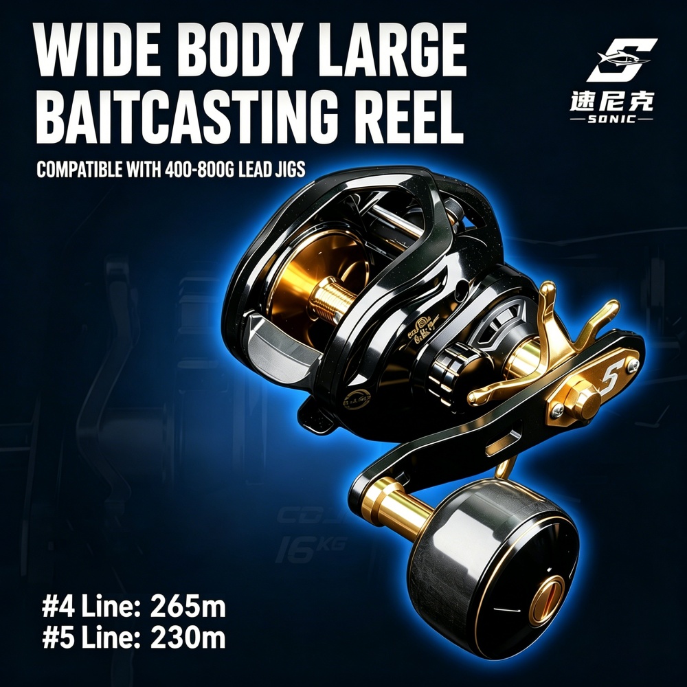 Saltwater Jigging Baitcasting  - Trolling Reel ulasan dan harga